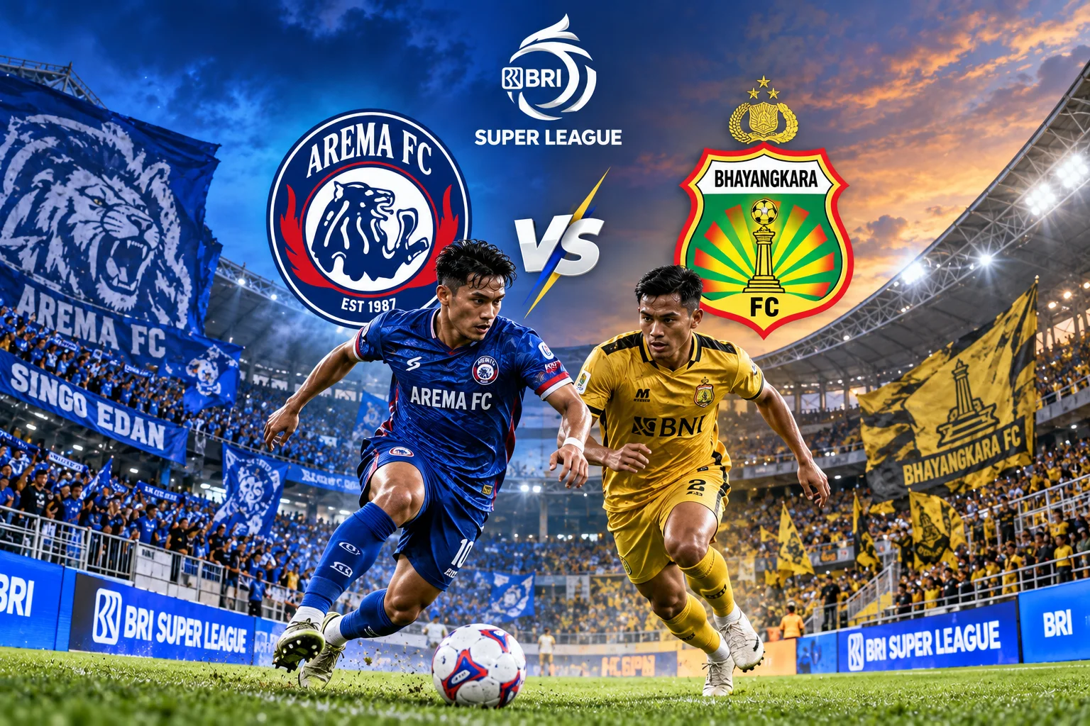 Prediksi Arema FC vs Bhayangkara FC, Lineup dan Statistiknya