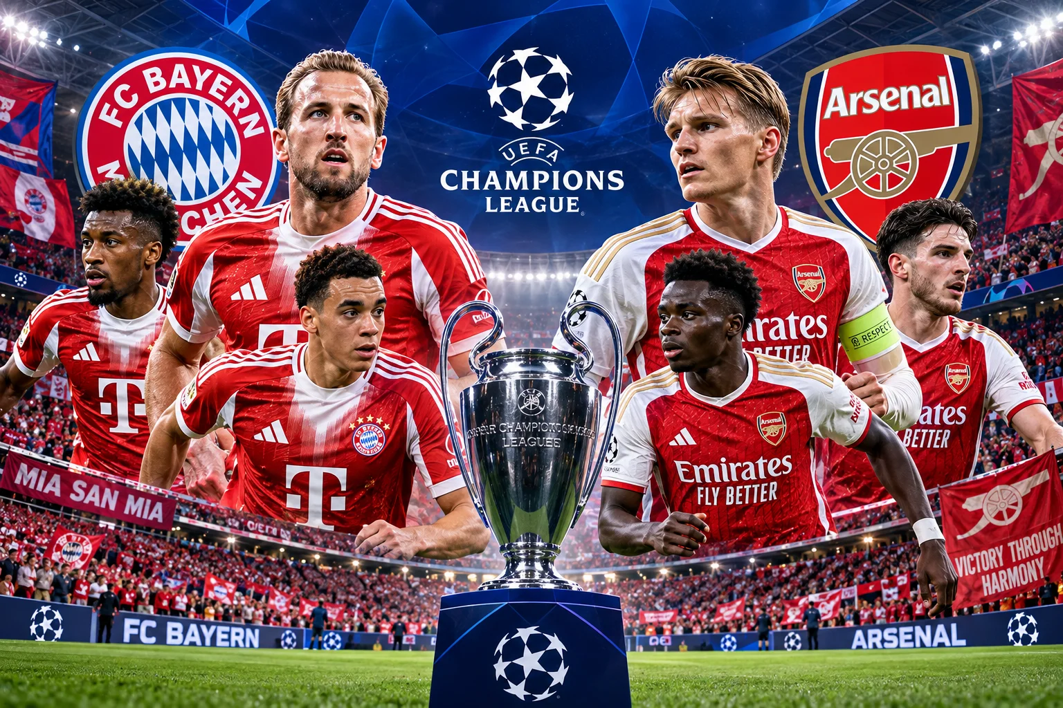 Prediksi Skor Bayern Munchen vs Arsenal