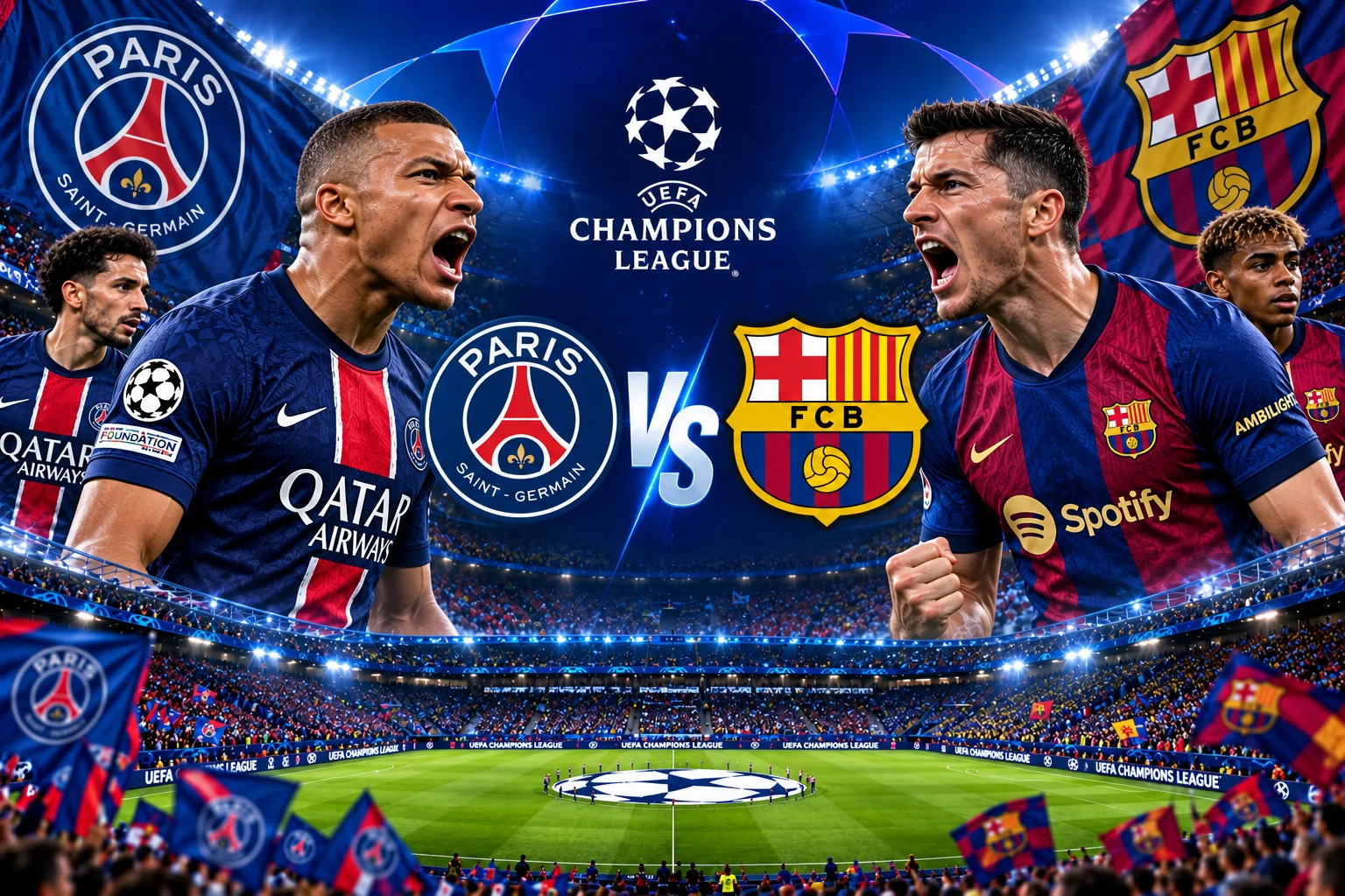 Prediksi Skor PSG vs Barcelona