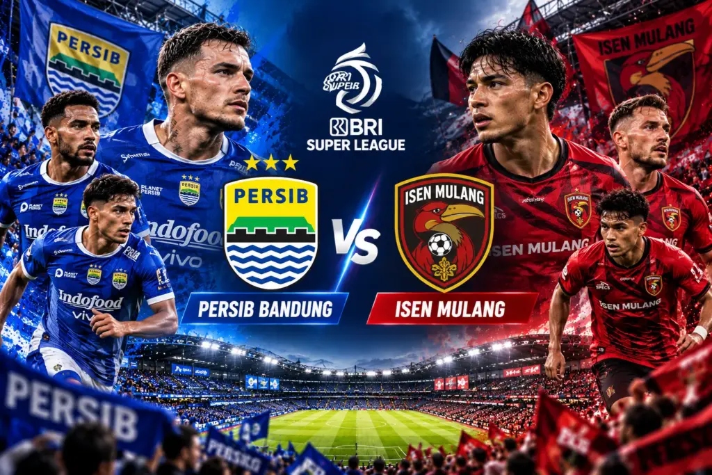 Persib Bandung vs Isen Mulang: Prediksi Skor dan Peluang Menang