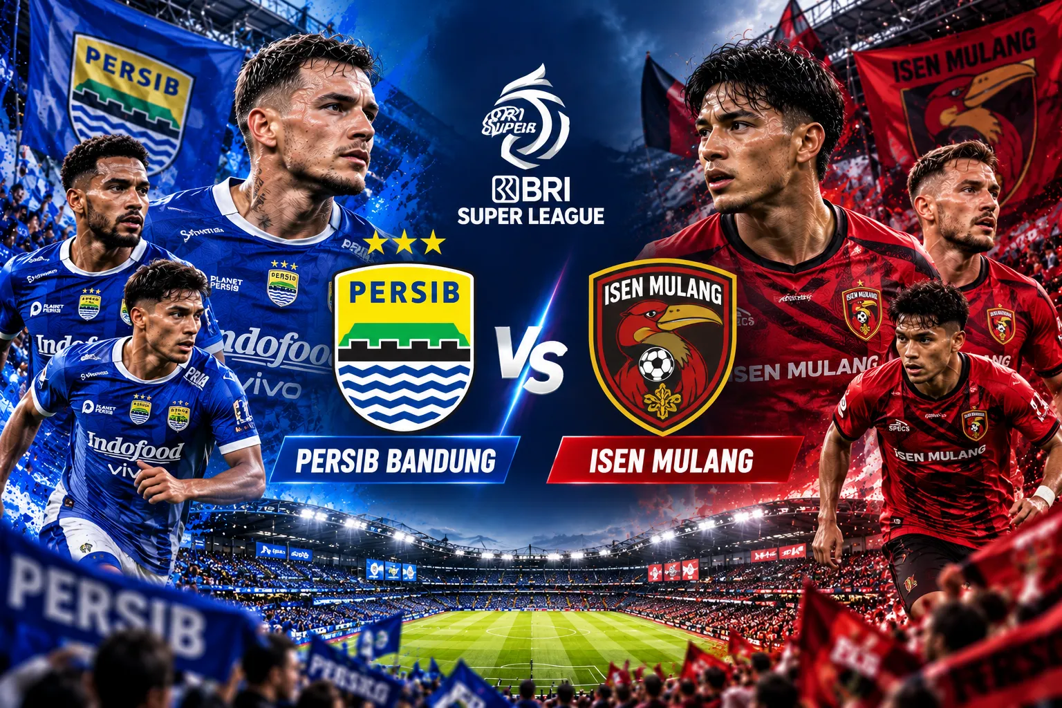 Persib Bandung vs Isen Mulang
