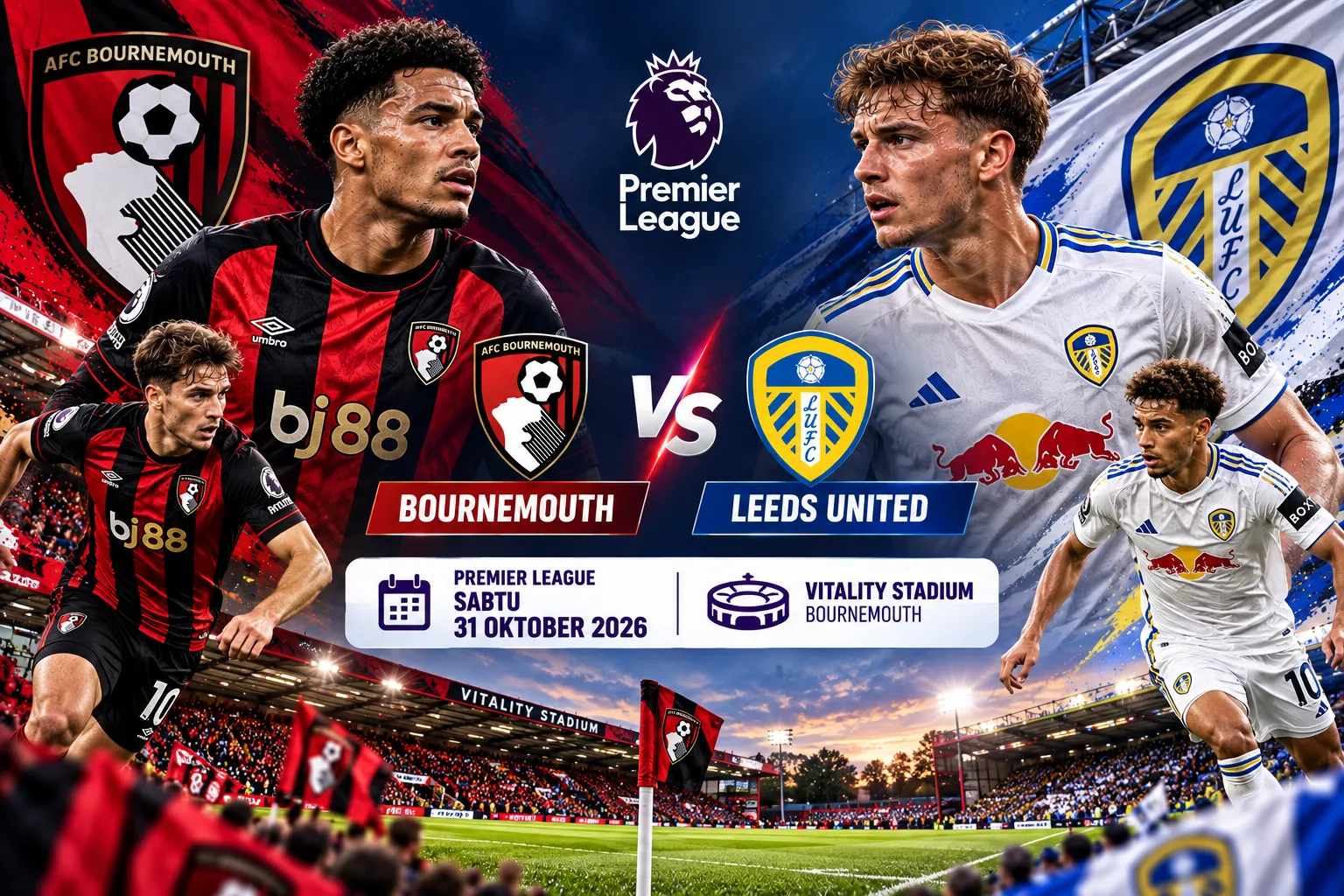 Prediksi Skor Bournemouth vs Leeds