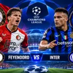 Prediksi Skor Feyenoord vs Inter Milan Liga Champions