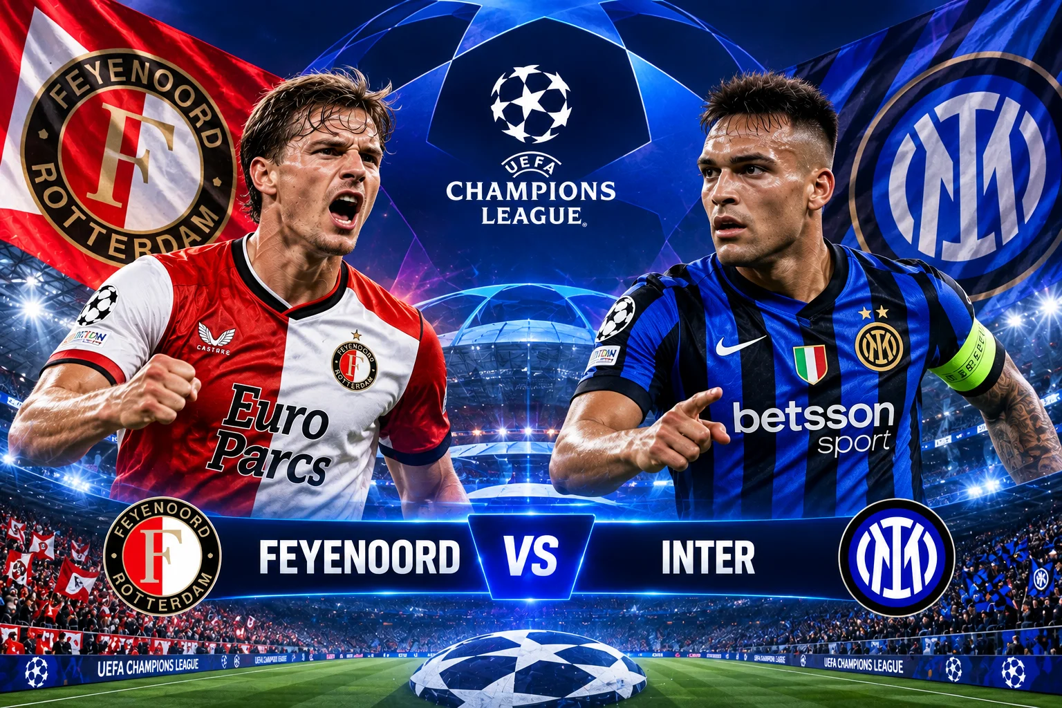 Prediksi Skor Feyenoord vs Inter Milan Liga Champions
