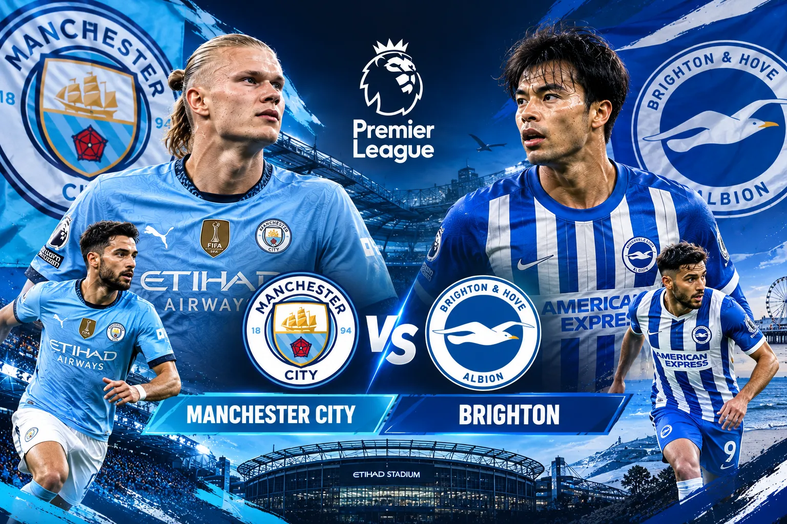 Prediksi Skor Manchester City vs Brighton