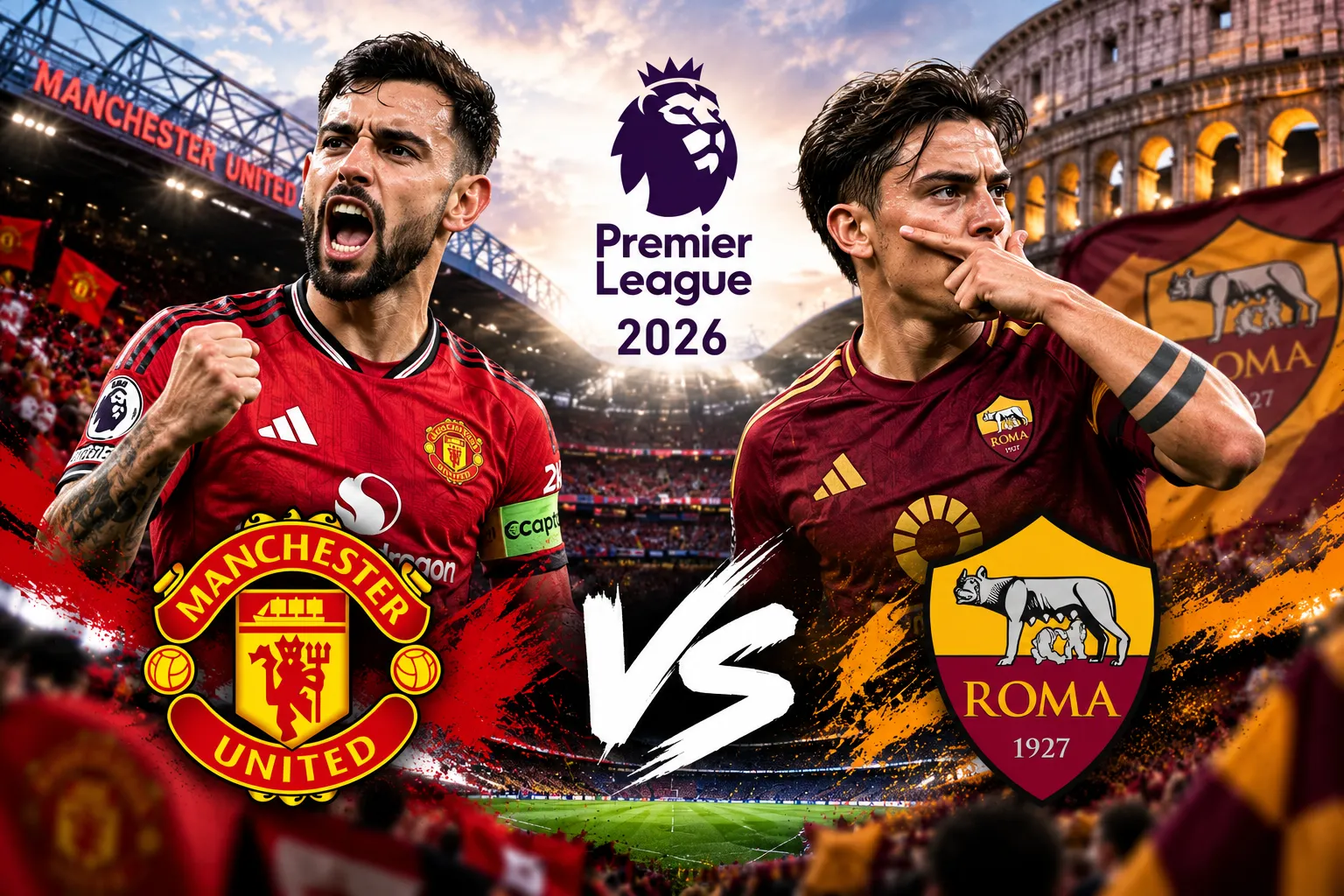 Prediksi Skor Manchester United vs Roma Premiere League