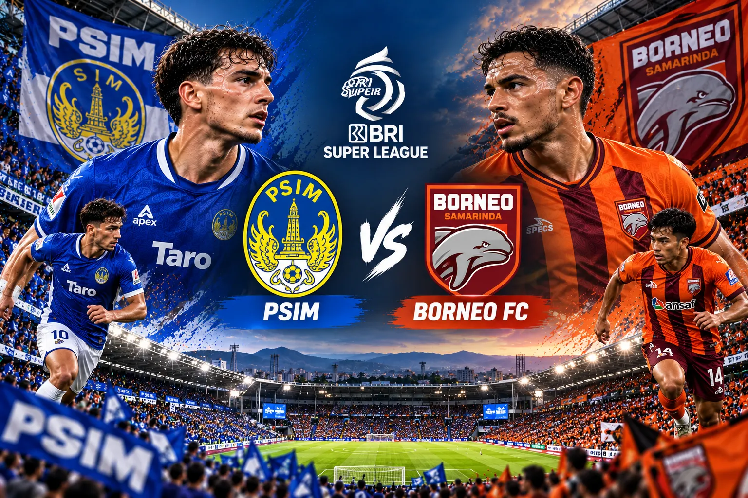 Prediksi Skor PSIM vs Borneo FC dan Jadwalnya