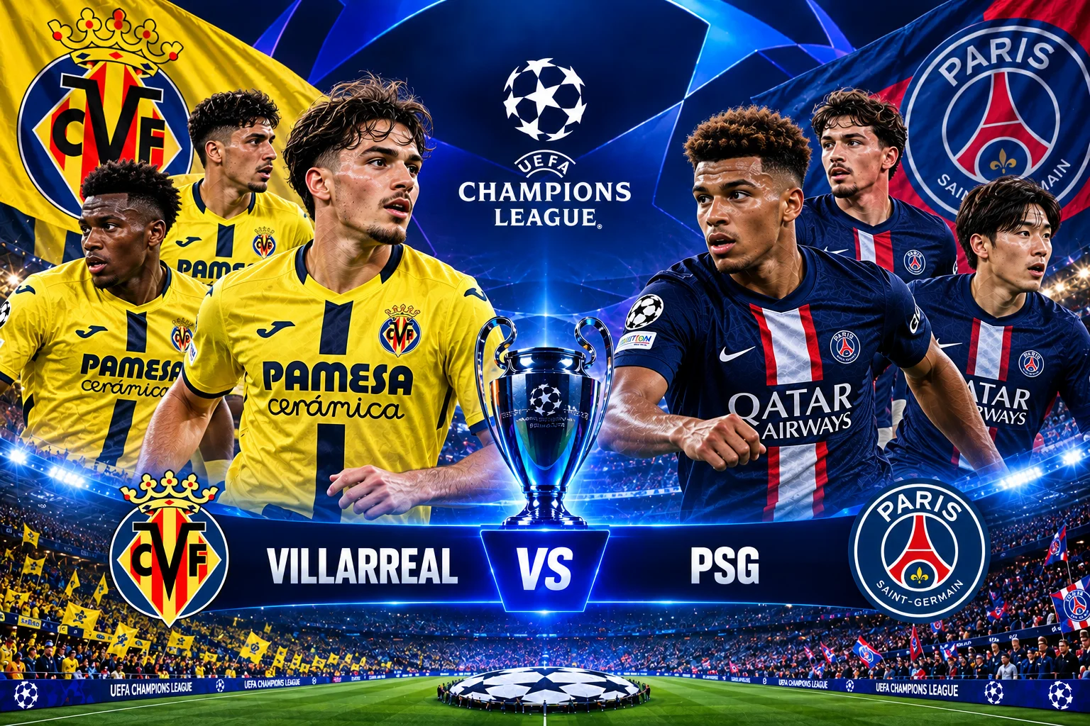 Prediksi Skor Villarreal vs PSG